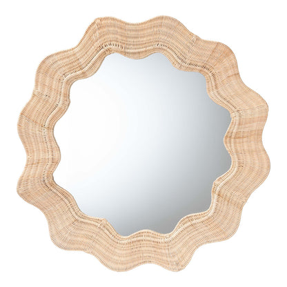bali & pari - Hasana Mirror in Natural - WS115-Natural Rattan Frame-Mirror view 1