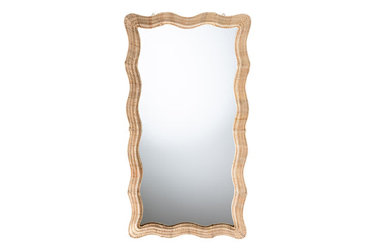 bali & pari - Hasana Mirror - WS242-Natural-Rattan-Mirror view 1