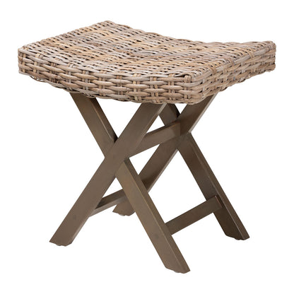 bali & pari - Hayate Footstool in Kubu Grey/Rustic Taupe - MD-36092/Bunnik-Grey Natural-Stool view 1
