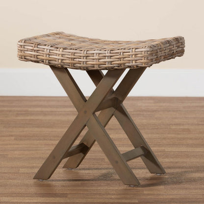 bali & pari - Hayate Footstool in Kubu Grey/Rustic Taupe - MD-36092/Bunnik-Grey Natural-Stool view 7