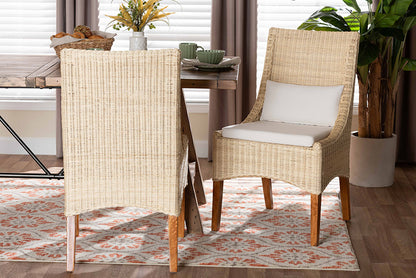bali & pari - Haybourne Dining Chair Set of 2 - Haybourne-Natural Rattan-Cushion-DC view 5