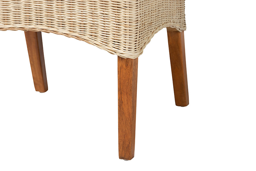 bali & pari - Haybourne Dining Chair Set of 2 - Haybourne-Natural Rattan-Cushion-DC view 6