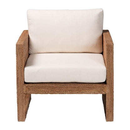 bali & pari - Helina Arm Chair in Bleached Light Brown - Helina-Bleached Light Brown-CC view 2