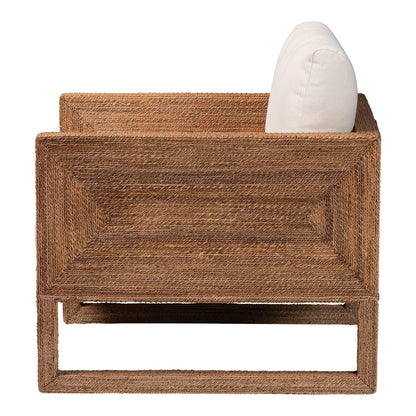 bali & pari - Helina Arm Chair in Bleached Light Brown - Helina-Bleached Light Brown-CC view 3