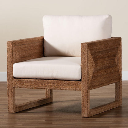 bali & pari - Helina Arm Chair in Bleached Light Brown - Helina-Bleached Light Brown-CC view 9