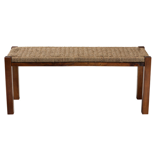 bali & pari - Hermes Bench in Walnut Brown - DC9052-Seagrass-Bench view 2