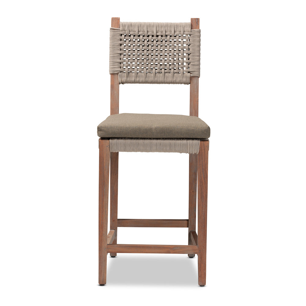 bali & pari - Heyna Counter Stool in Grey/Natural Brown - Heyna-Grey/Natural-CS view 2