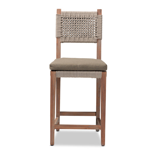 bali & pari - Heyna Counter Stool in Grey/Natural Brown - Heyna-Grey/Natural-CS view 2
