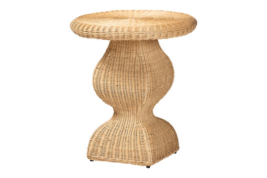 bali & pari - Hideo End Table - Hideo-Natural Rattan-ET view 1