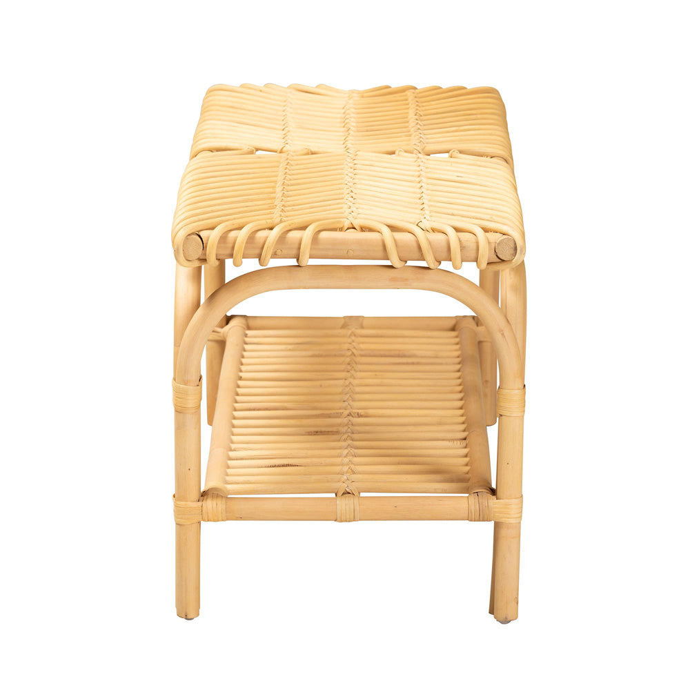 bali & pari - Himari Bench in Natural Brown - WS24-Rattan-Bench view 3