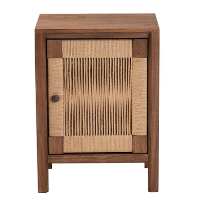 bali & pari - Holitz Nightstand in Walnut Brown/Light Brown - Holtiz-Medium tone (NAT02)-Nightstand view 3
