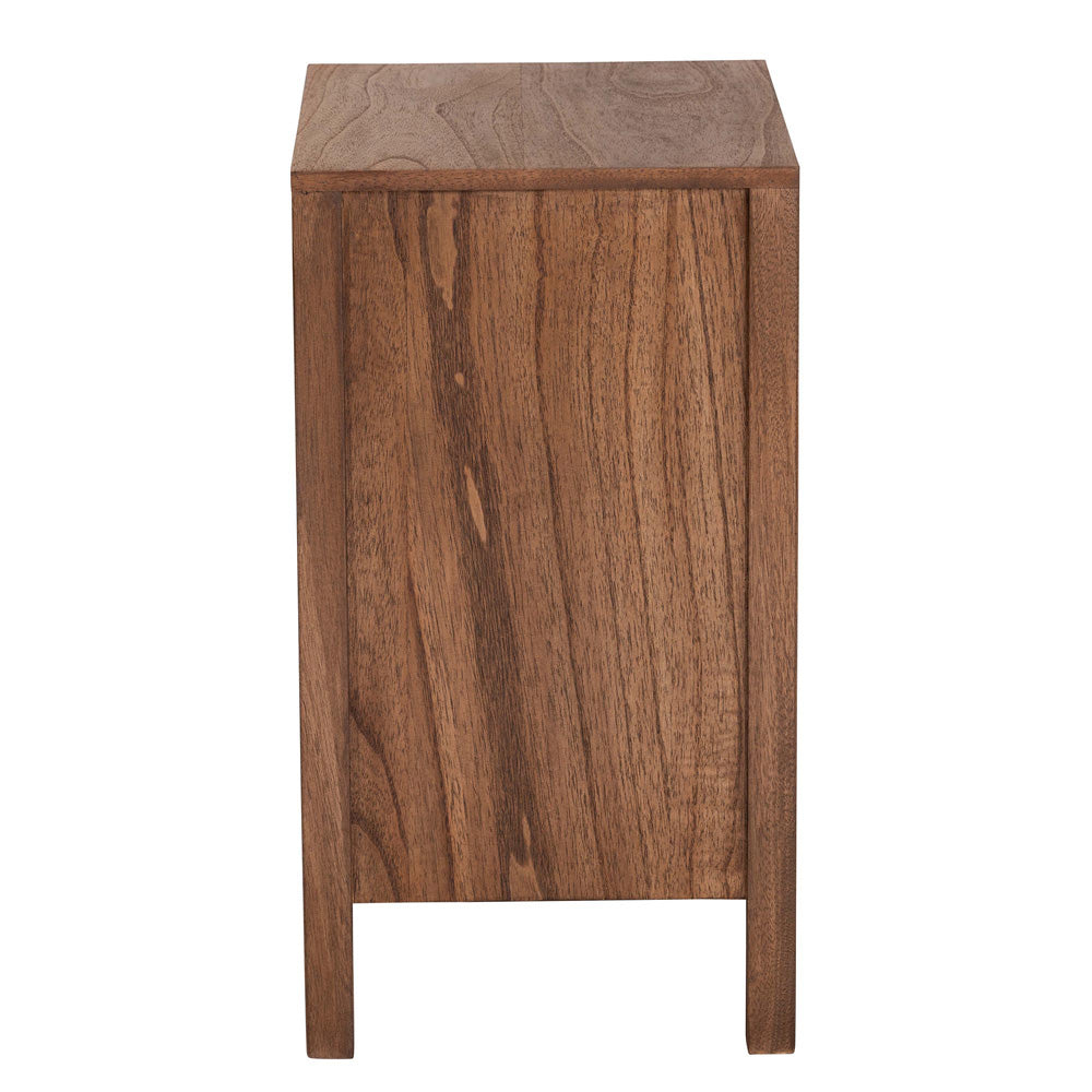 bali & pari - Holitz Nightstand in Walnut Brown/Light Brown - Holtiz-Medium tone (NAT02)-Nightstand view 4