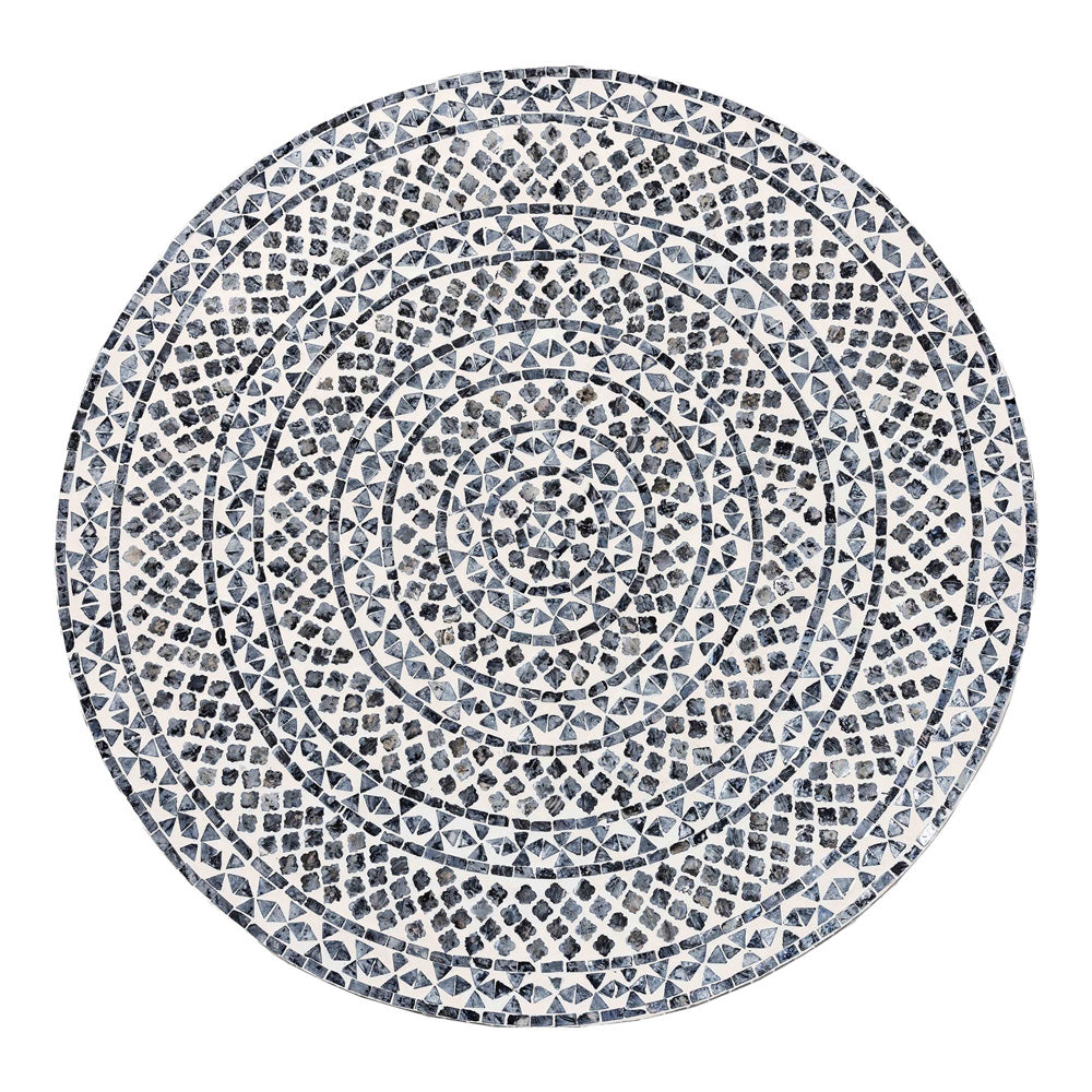 bali & pari - Idra Coffee Table in Mosaic Black/White/Gold - F242-FT15-Coffee Table view 4