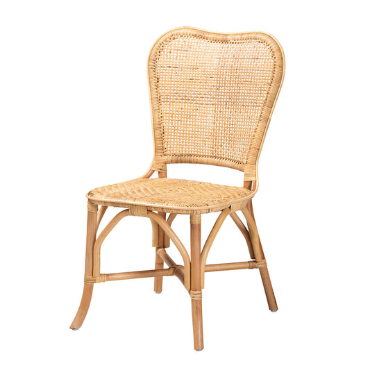 bali & pari - Irene Dining Chair in Natural Brown - Irene-Rattan-DC view 1