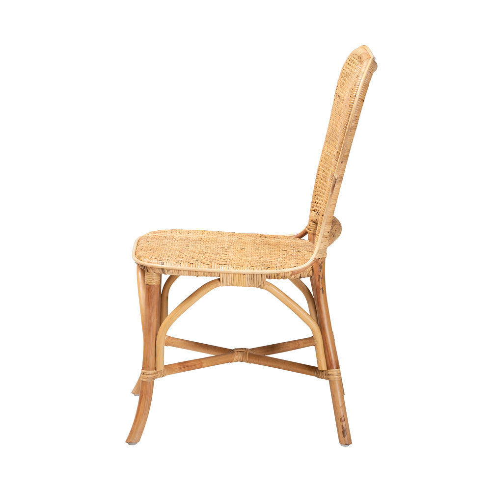 bali & pari - Irene Dining Chair in Natural Brown - Irene-Rattan-DC view 3