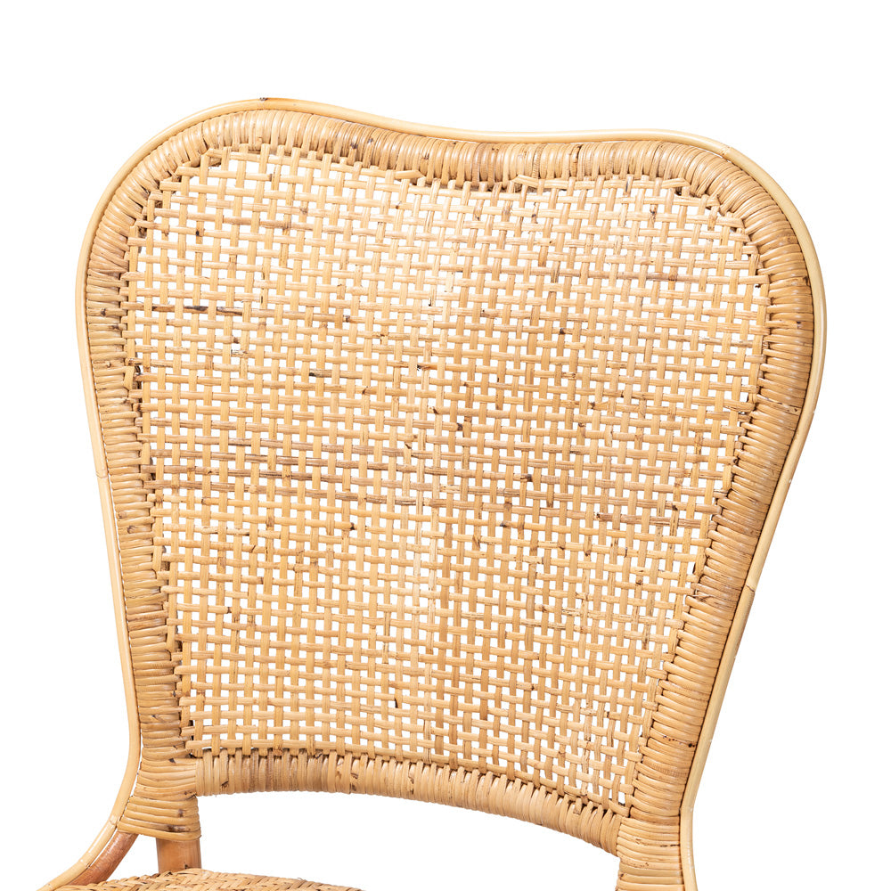 bali & pari - Irene Dining Chair in Natural Brown - Irene-Rattan-DC view 5