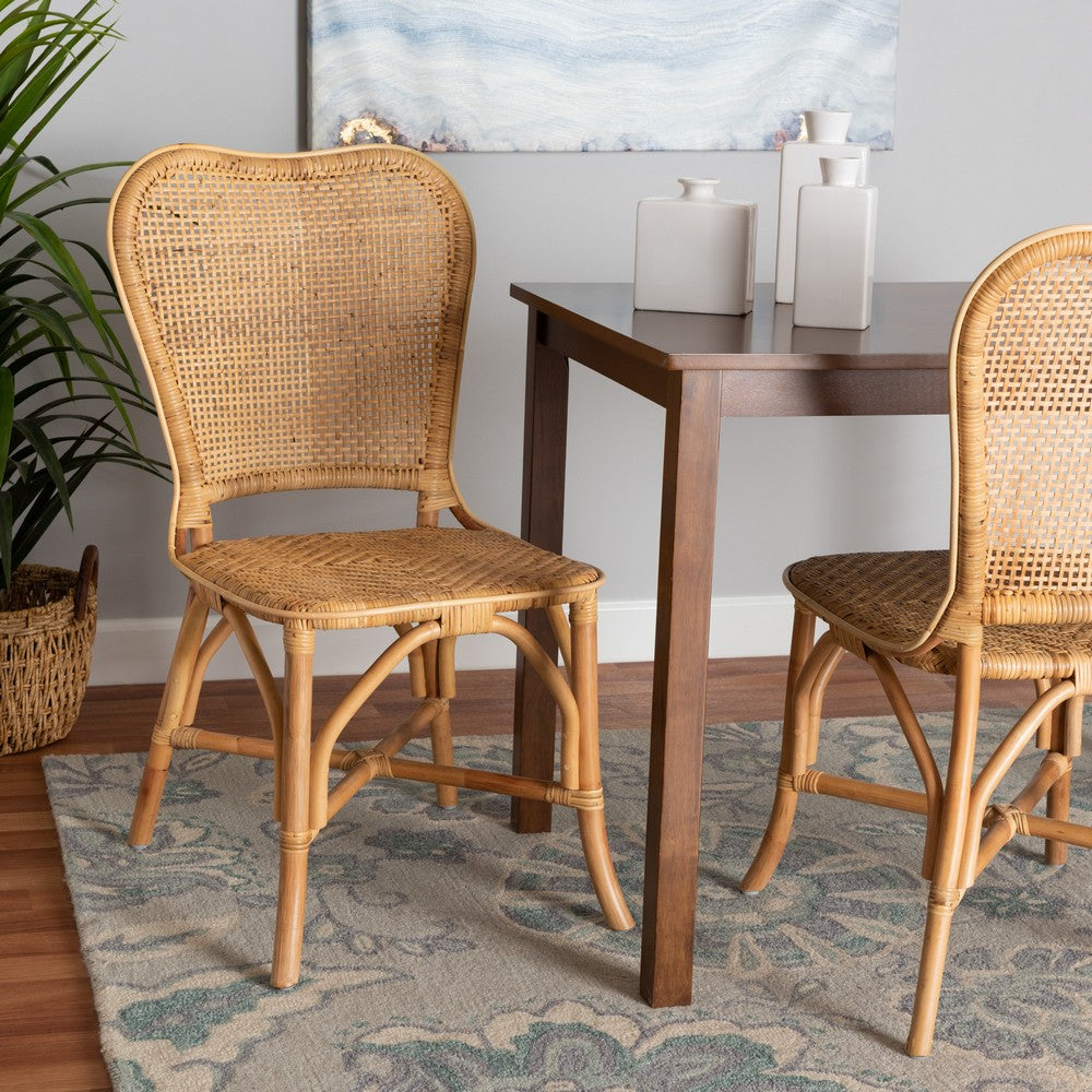 bali & pari - Irene Dining Chair in Natural Brown - Irene-Rattan-DC view 8