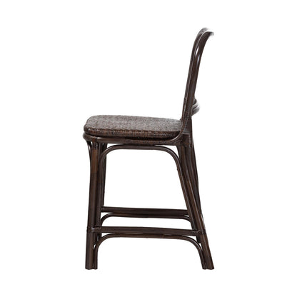bali & pari - IreneCounter Stool in Espresso - Irene-Coffee Bean-Rattan-CS view 3