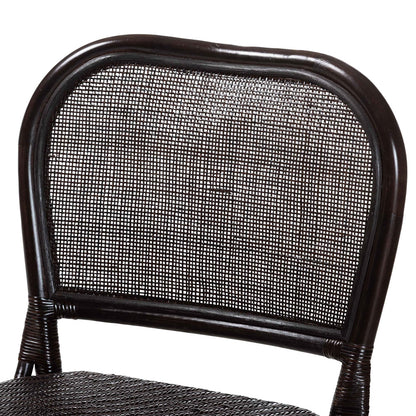 bali & pari - IreneCounter Stool in Espresso - Irene-Coffee Bean-Rattan-CS view 5