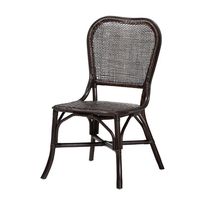 bali & pari - IreneDining Chair in Espresso - Irene-Coffee Bean-Rattan-DC view 1