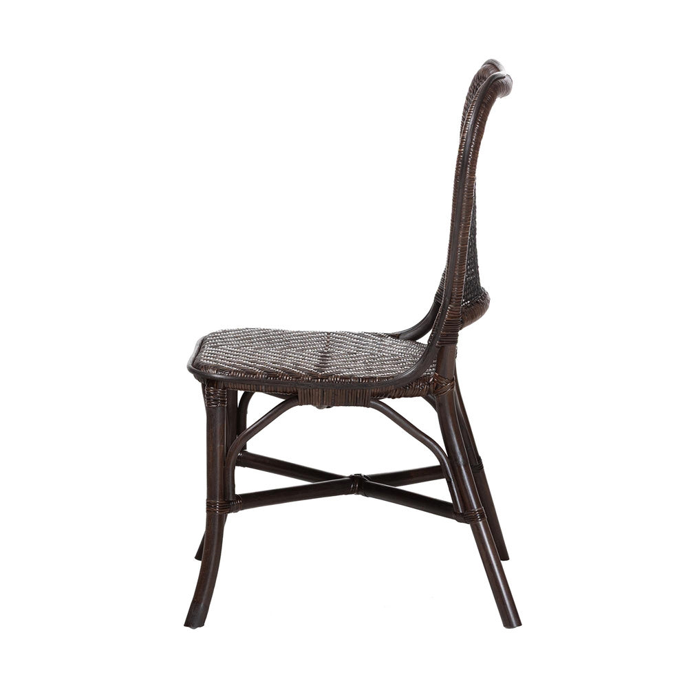 bali & pari - IreneDining Chair in Espresso - Irene-Coffee Bean-Rattan-DC view 3