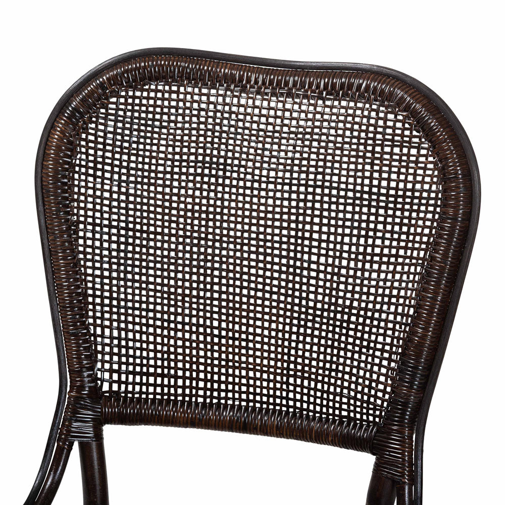 bali & pari - IreneDining Chair in Espresso - Irene-Coffee Bean-Rattan-DC view 5