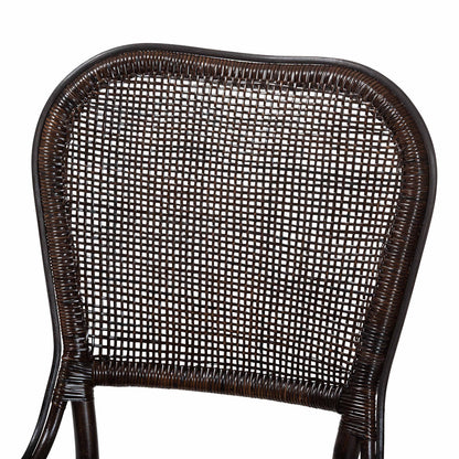 bali & pari - IreneDining Chair in Espresso - Irene-Coffee Bean-Rattan-DC view 5