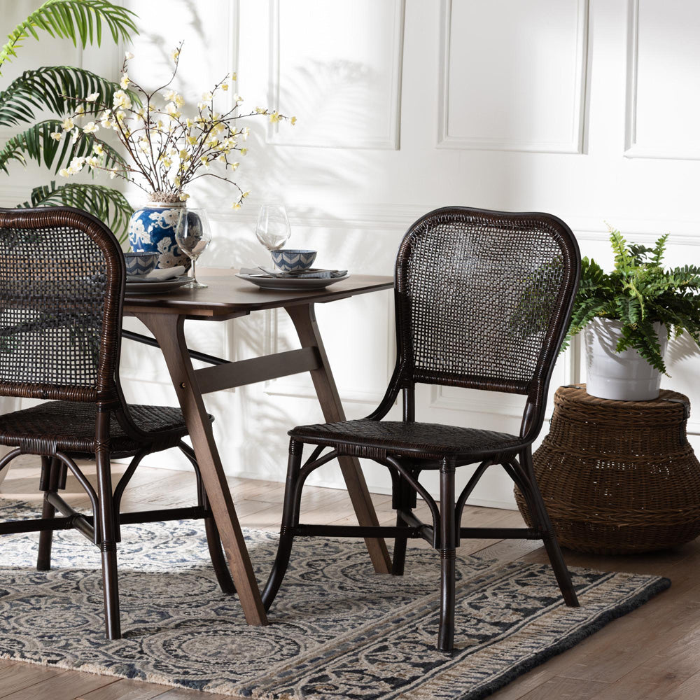 bali & pari - IreneDining Chair in Espresso - Irene-Coffee Bean-Rattan-DC view 8