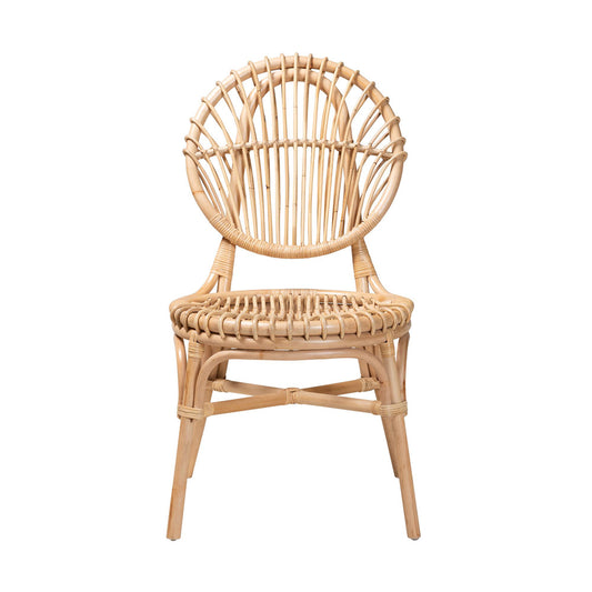bali & pari - Iris Dining Chair in Natural Brown - Iris-Rattan-DC view 2