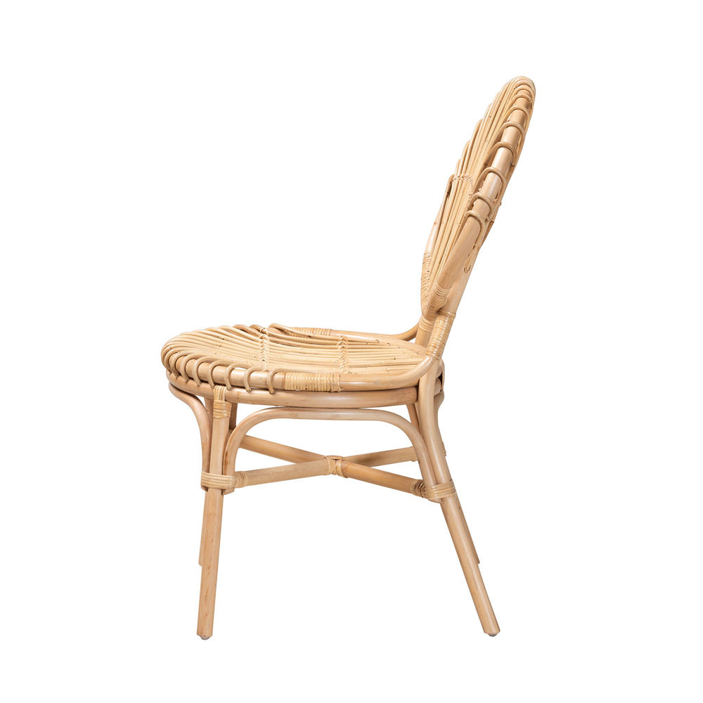bali & pari - Iris Dining Chair in Natural Brown - Iris-Rattan-DC view 3