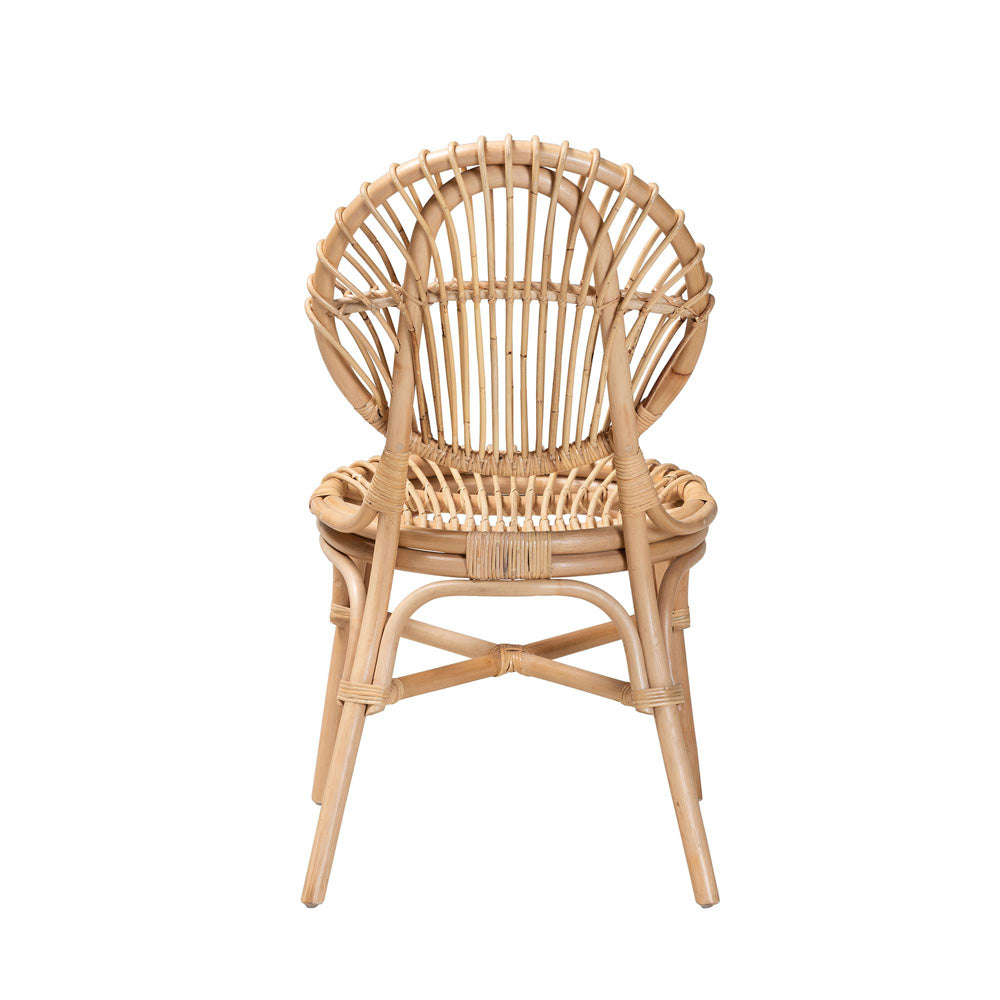 bali & pari - Iris Dining Chair in Natural Brown - Iris-Rattan-DC view 4