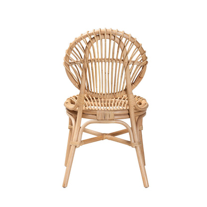 bali & pari - Iris Dining Chair in Natural Brown - Iris-Rattan-DC view 4