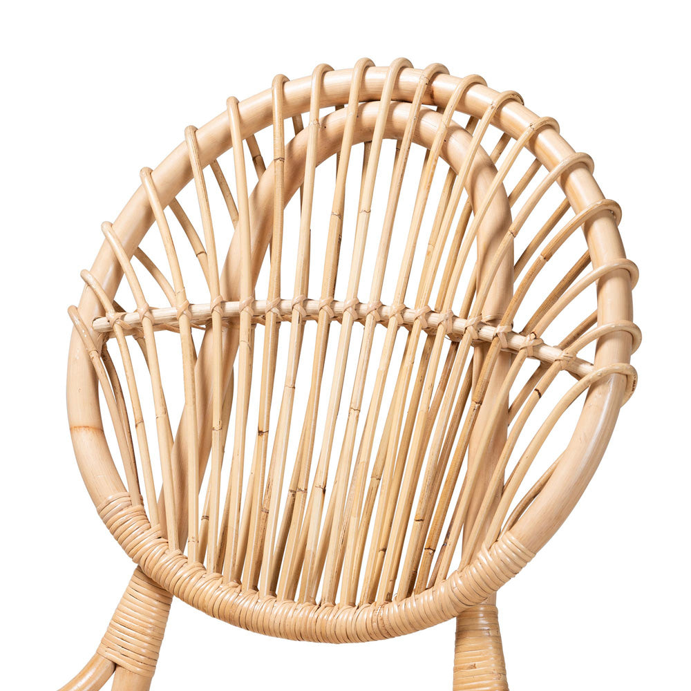 bali & pari - Iris Dining Chair in Natural Brown - Iris-Rattan-DC view 5