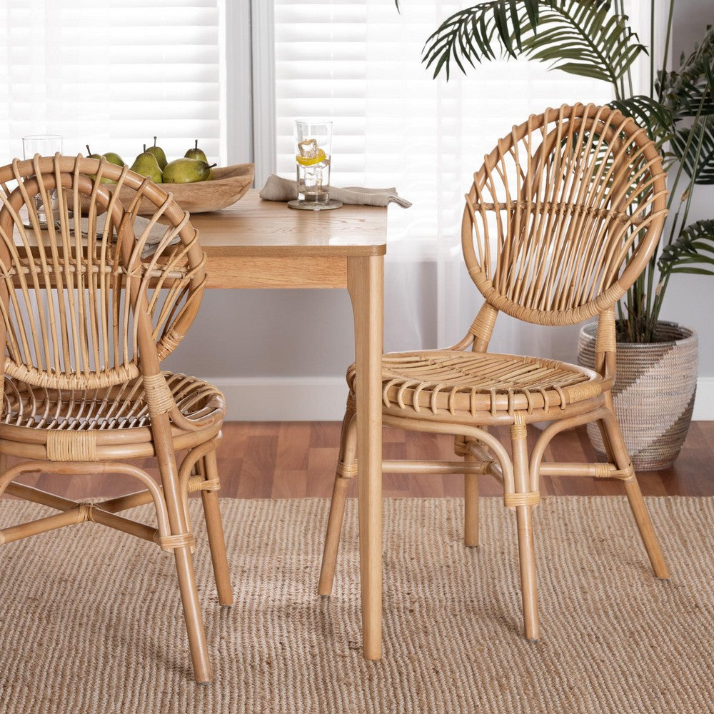bali & pari - Iris Dining Chair in Natural Brown - Iris-Rattan-DC view 8