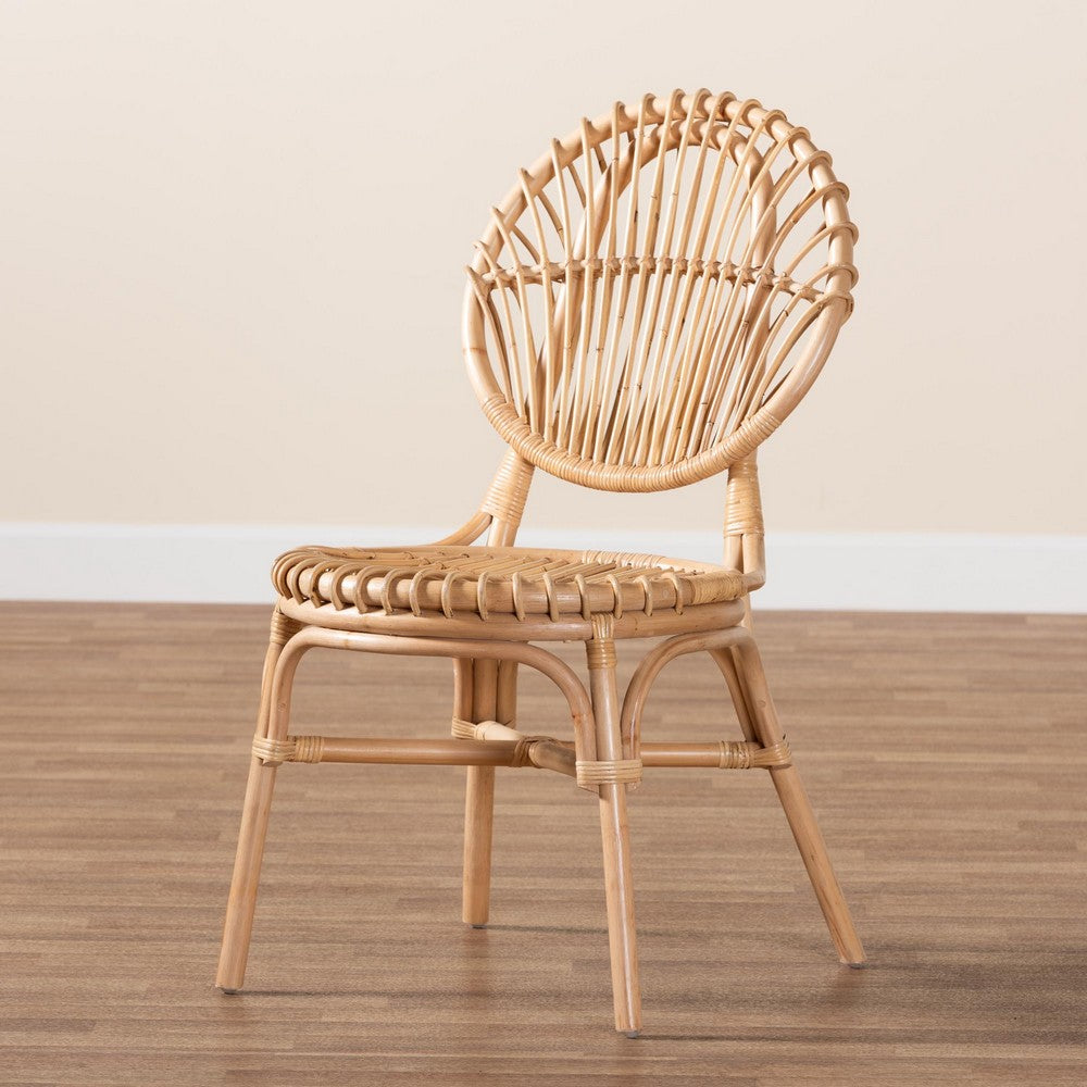 bali & pari - Iris Dining Chair in Natural Brown - Iris-Rattan-DC view 9