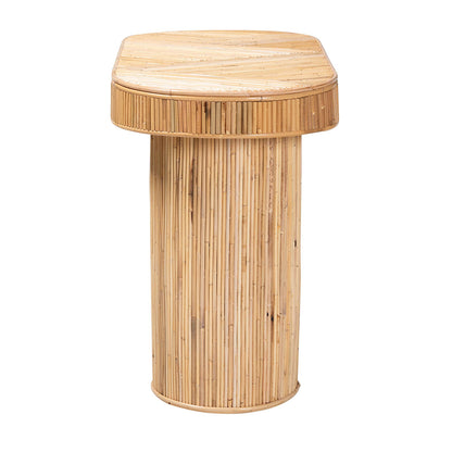 bali & pari - Iryna Console Table in Light honey - Iowai-Natural Rattan-Console Table view 3