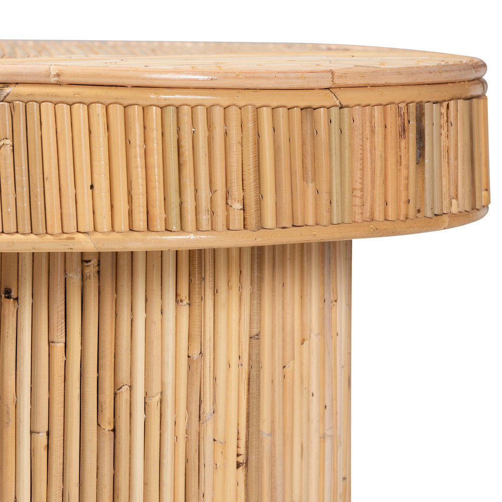 bali & pari - Iryna Console Table in Light honey - Iowai-Natural Rattan-Console Table view 4