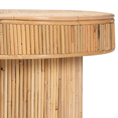 bali & pari - Iryna Console Table in Light honey - Iowai-Natural Rattan-Console Table view 4