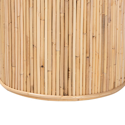 bali & pari - Iryna Console Table in Light honey - Iowai-Natural Rattan-Console Table view 5