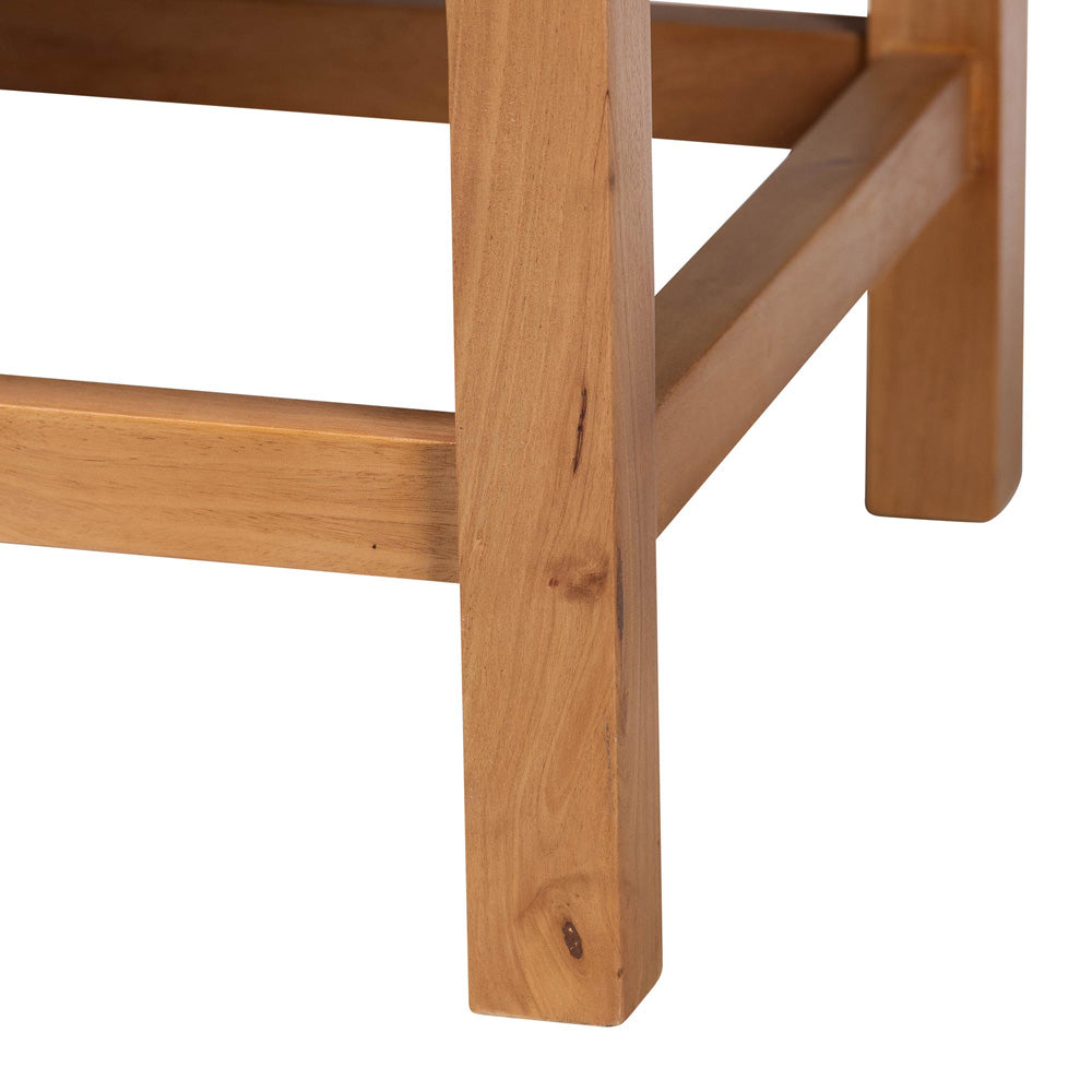 bali & pari - Ismael Bench in Natural Brown - MD39884-Natural Wooden-Cushion-Bench view 6