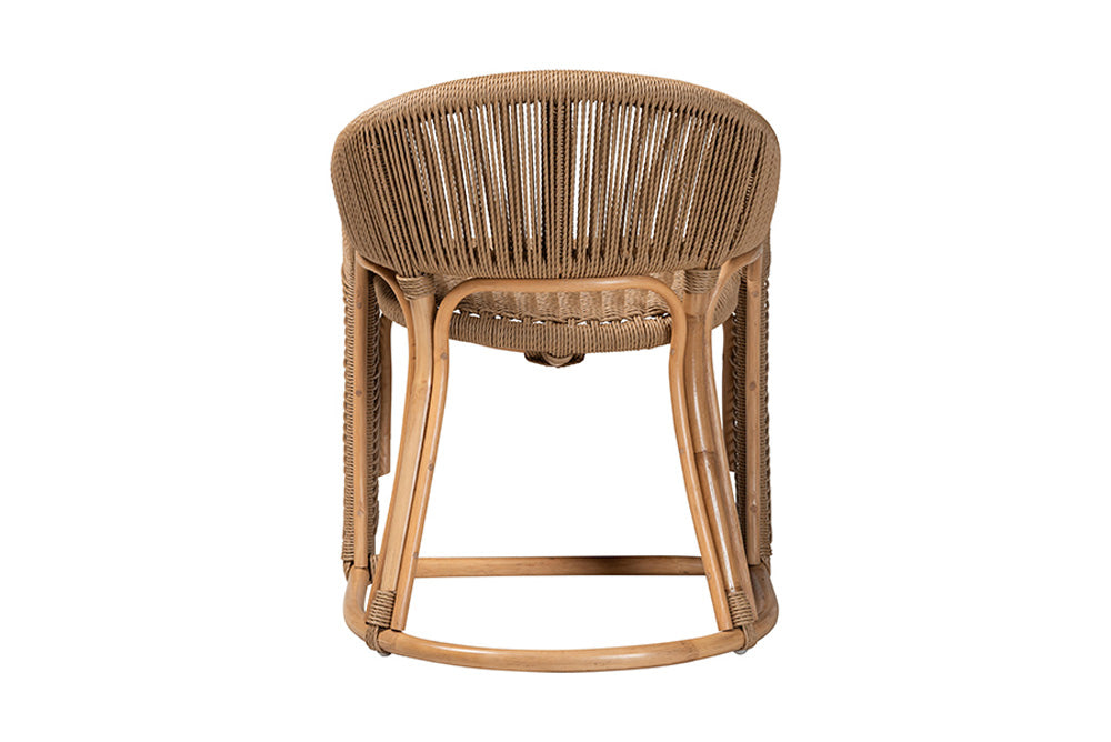 bali & pari  - Isra Arm Chair - Isra-Natural-Rattan/Banana Fiber-AC view 4