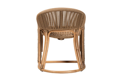 bali & pari  - Isra Arm Chair - Isra-Natural-Rattan/Banana Fiber-AC view 4