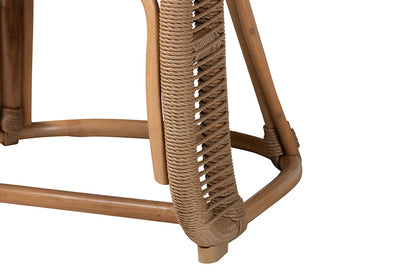 bali & pari  - Isra Arm Chair - Isra-Natural-Rattan/Banana Fiber-AC view 7