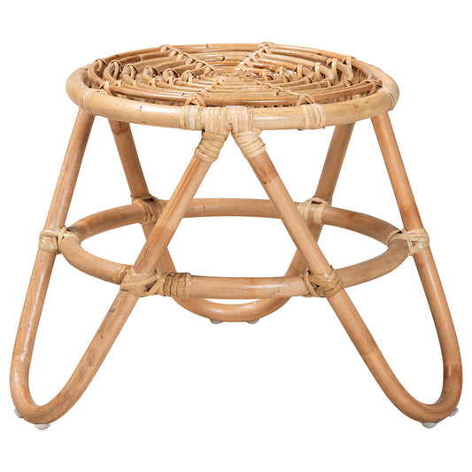 bali & pari - Jacinda End Table in Natural Brown - DC785-Rattan-ET view 1