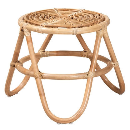 bali & pari - Jacinda End Table in Natural Brown - DC785-Rattan-ET view 2