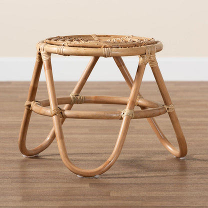 bali & pari - Jacinda End Table in Natural Brown - DC785-Rattan-ET view 7