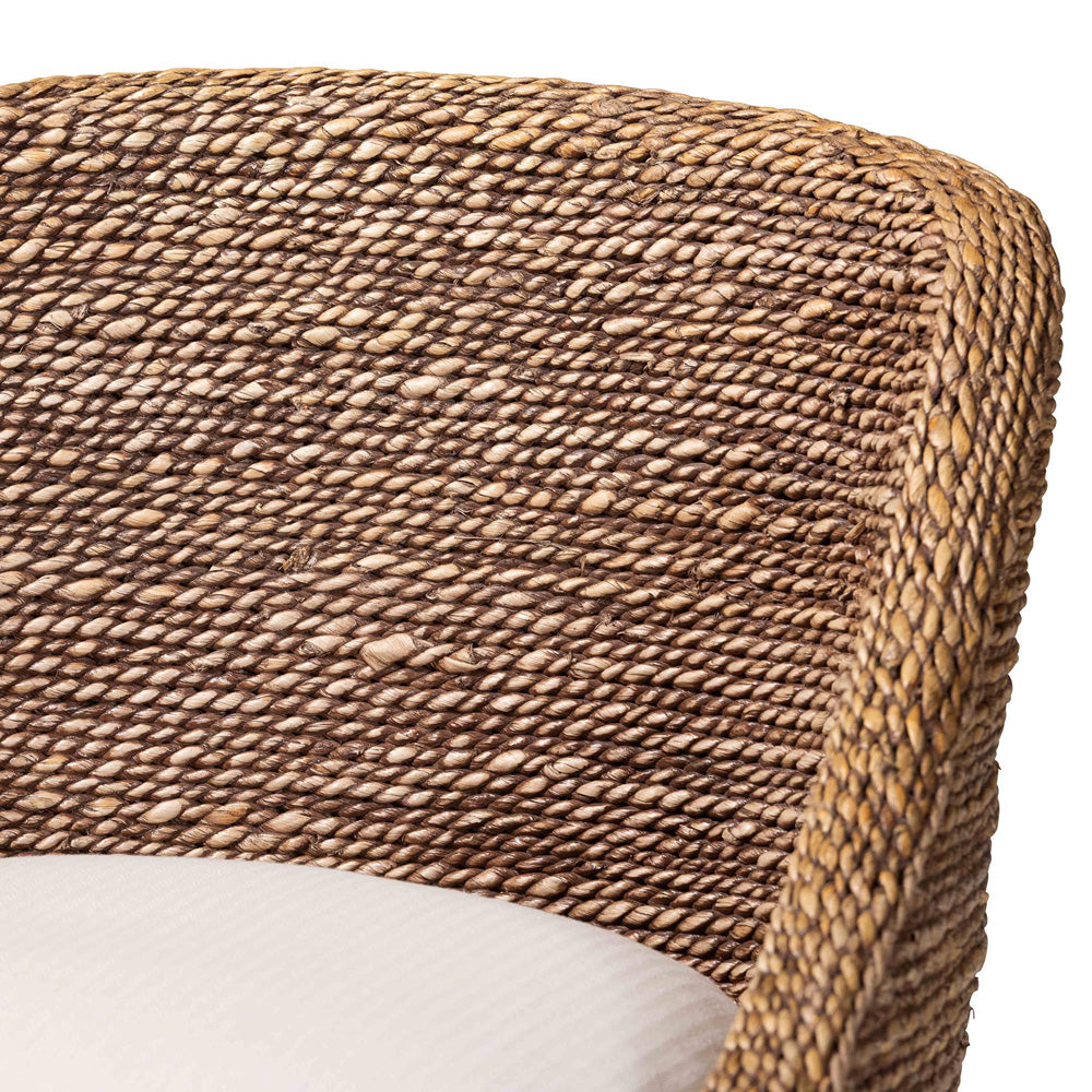 bali & pari  - Jasper Bar Stool in Brown Wash - MD-39838 Jasper-Brown Wash-Cushion-BS view 5