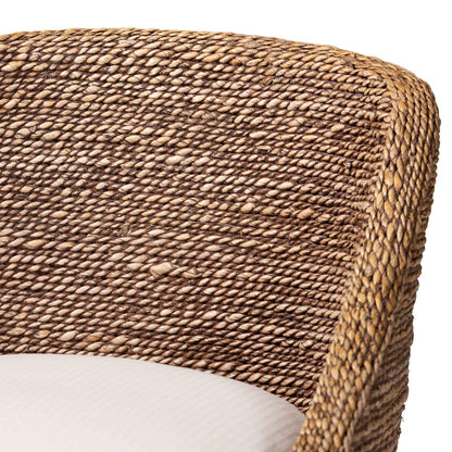 bali & pari  - Jasper Bar Stool in Brown Wash - MD-39838 Jasper-Brown Wash-Cushion-BS view 5