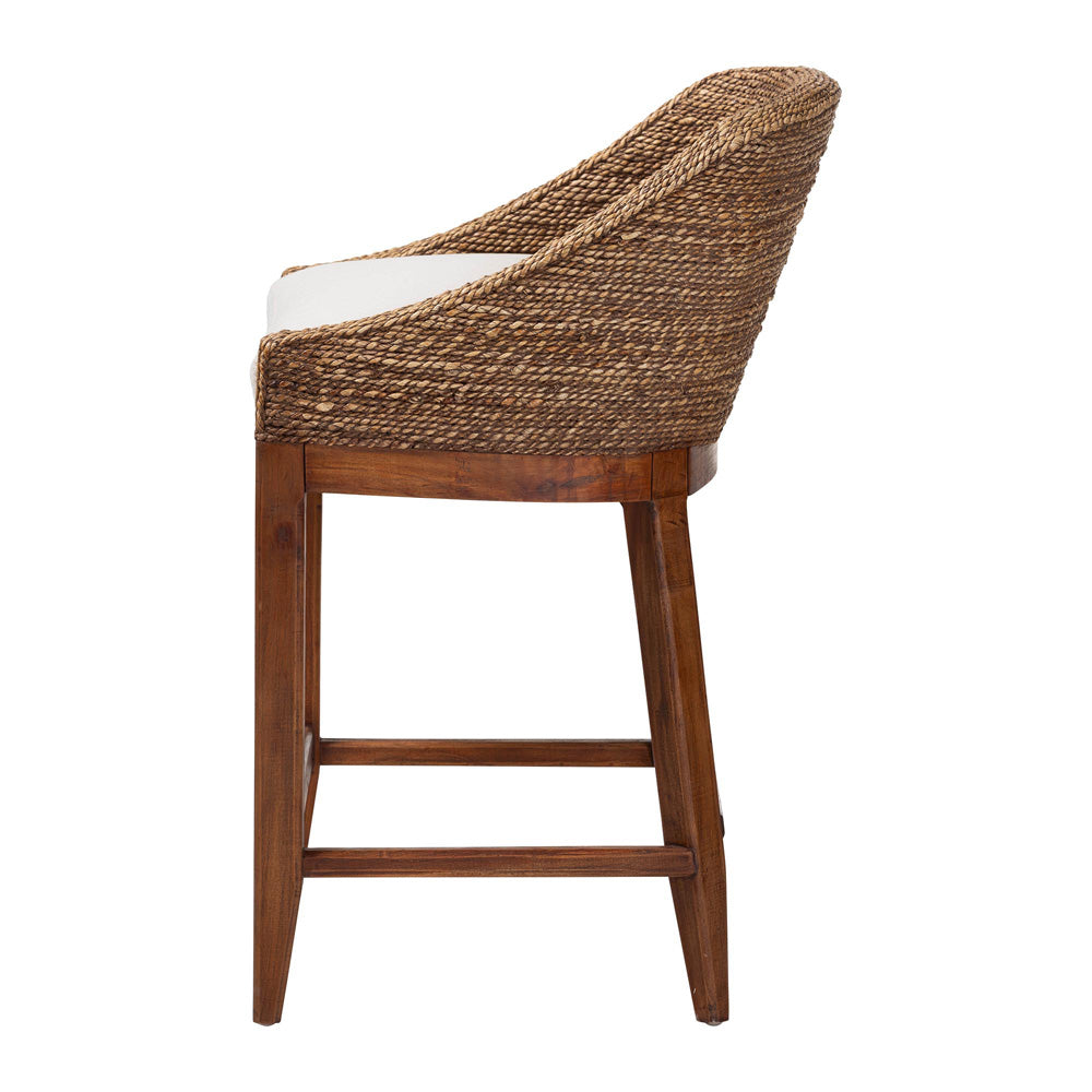 bali & pari  - Jasper Counter Stool in Brown Wash - MD-39837 Jasper-Brown Wash-Cushion-CS view 3