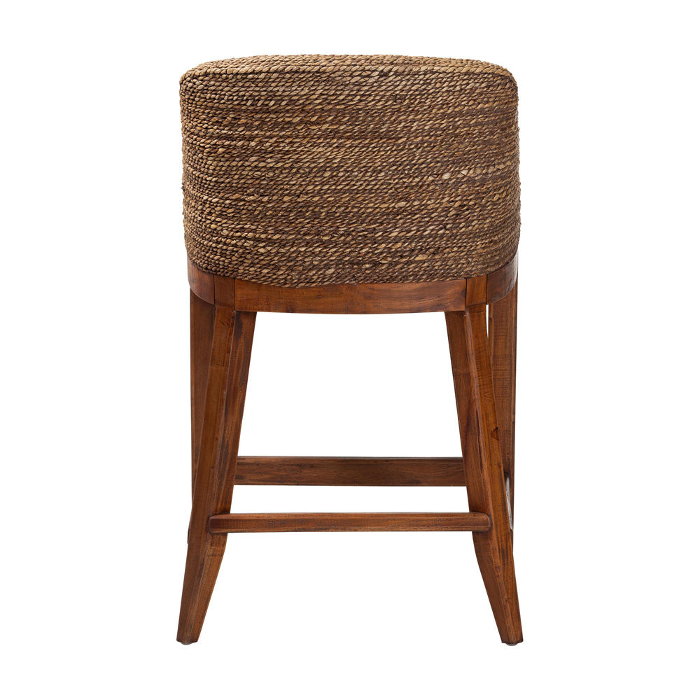 bali & pari  - Jasper Counter Stool in Brown Wash - MD-39837 Jasper-Brown Wash-Cushion-CS view 4